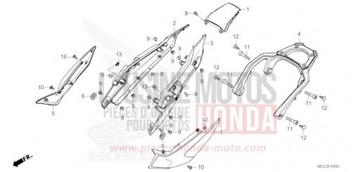 CAPOT ARRIERE XL750P de 2023